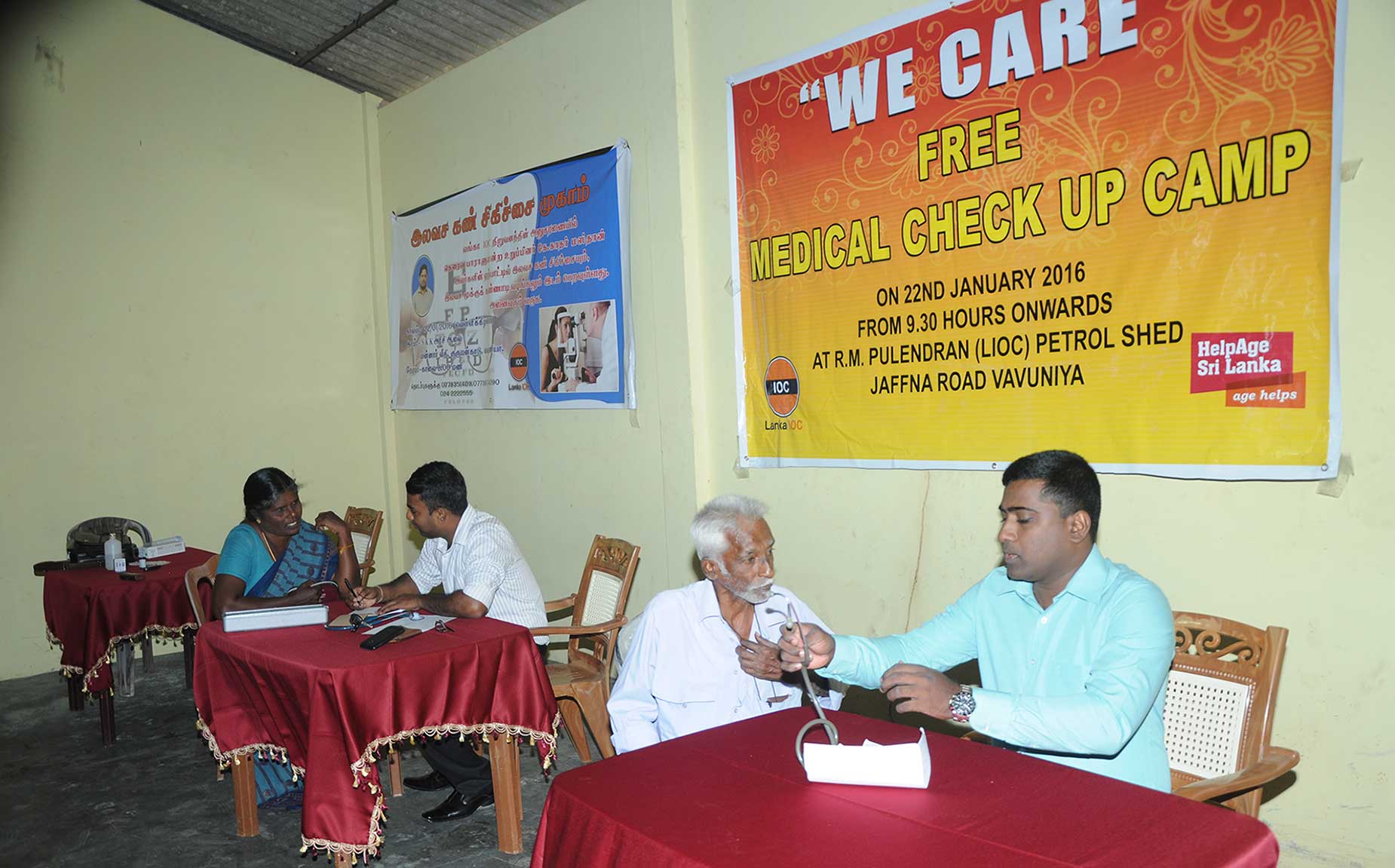 Residents of Vavuniya benefit from Free Health Screening Camp by Lanka IOC
