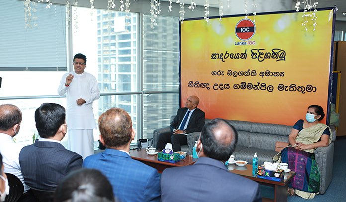 Hon. Minister of Energy Udaya Gammanpila visit to LIOC head office