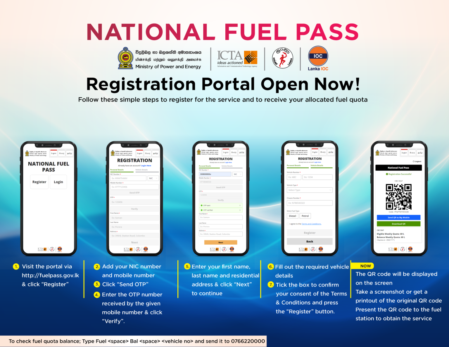 NationalfuelPassCustomerAwarenessPosterE Lanka IOC PLC