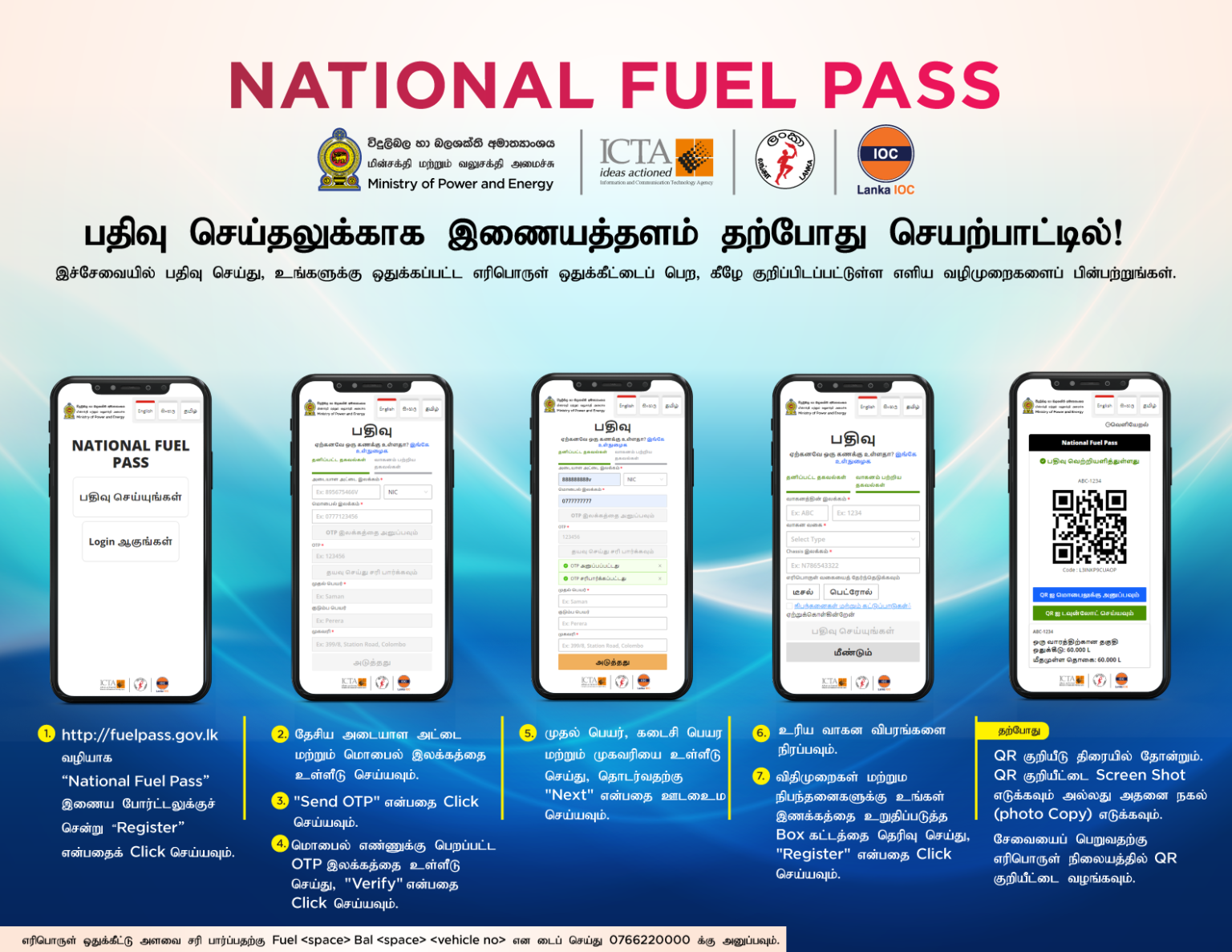 NationalfuelPassCustomerAwarenessPosterT Lanka IOC PLC